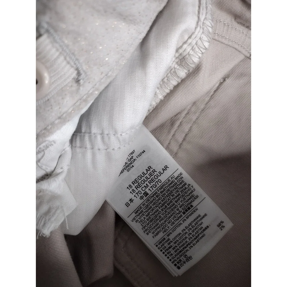 Gap Kids Girls Glitter Skinny Pants Beige Size 18 Regular‎